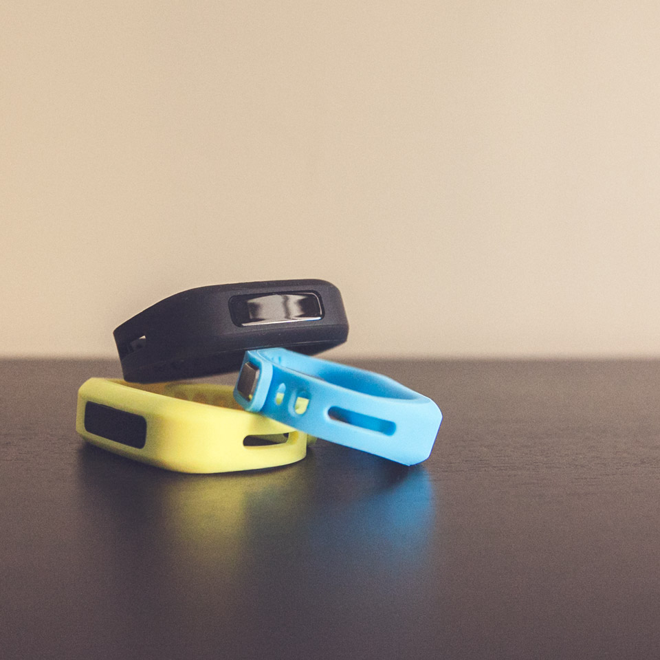 iMFiT Activity Tracker in Black, Yellow and Blue